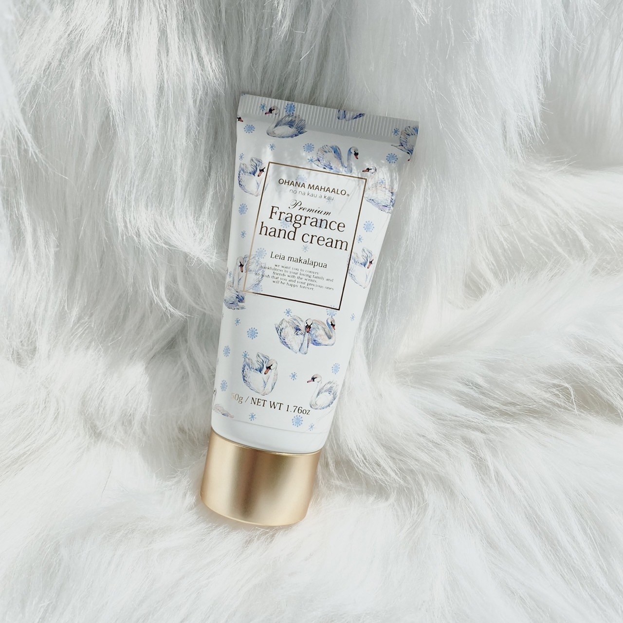 OHANA MAHAALO 鈴蘭天鵝 金緻護手霜50g