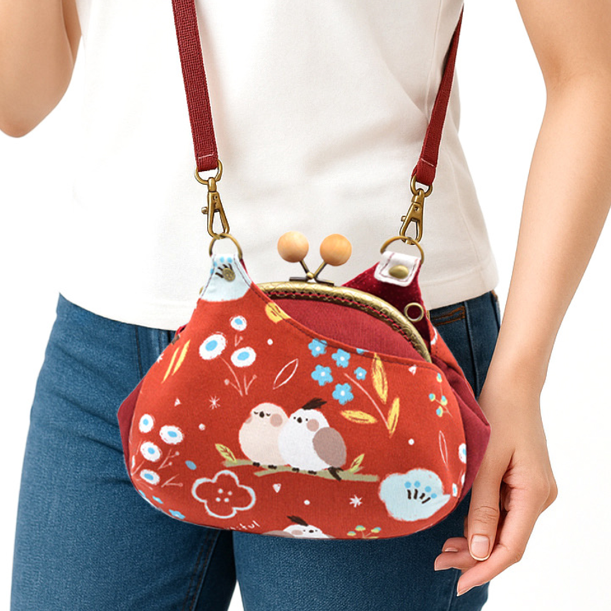 16.5公分弧形口金肩背斜背包【成品包】