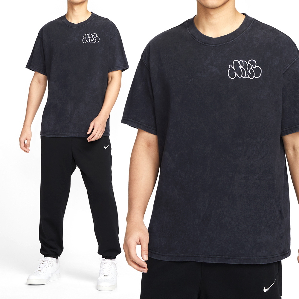 Nike AS M NK Tee M90 NAOS 男款 黑色 落肩 寬鬆 中磅 運動 短袖 HJ3316-010