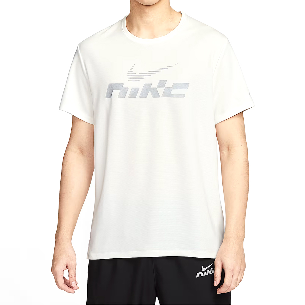 Nike AS M NK DF UV Miler Flash SS 男款 米色 運動 短袖 IB4128-133