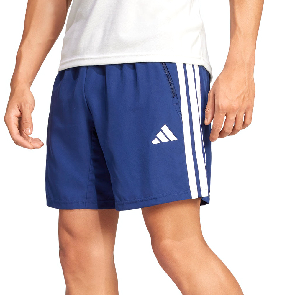 Adidas TR-ES 3S WV SH 男款 深藍色 愛迪達 三葉草 拉鍊 口袋 運動 短褲 JC7719
