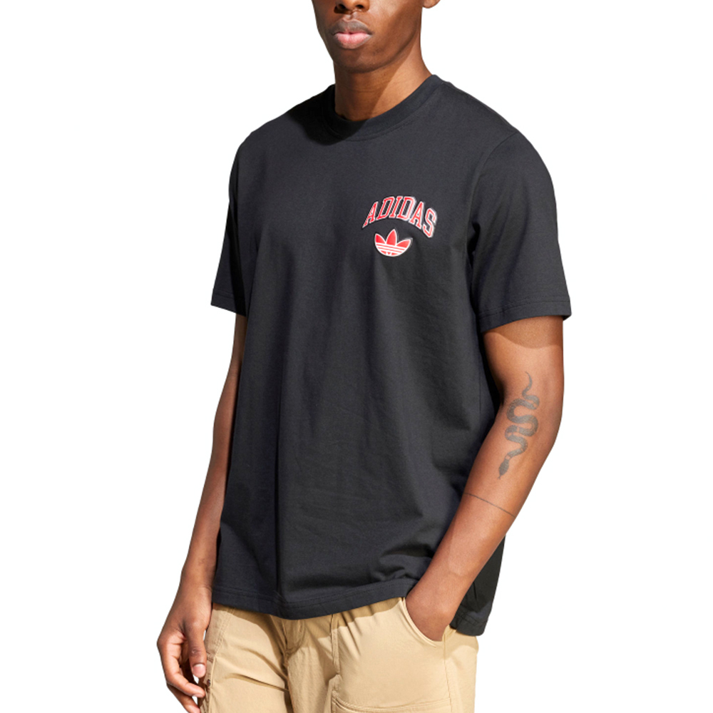Adidas EXT Q12 Varsity 男款 黑色 愛迪達 圓領 運動 休閒 T恤 上衣 短袖 JP1012