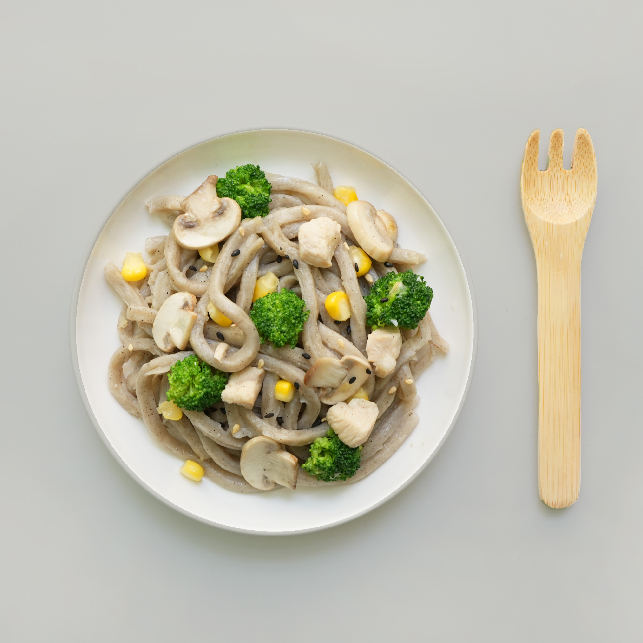 熱銷推薦｜寶寶烏龍麵｜香濃芝麻｜適合1歲以上｜1包入(100g)｜冷凍