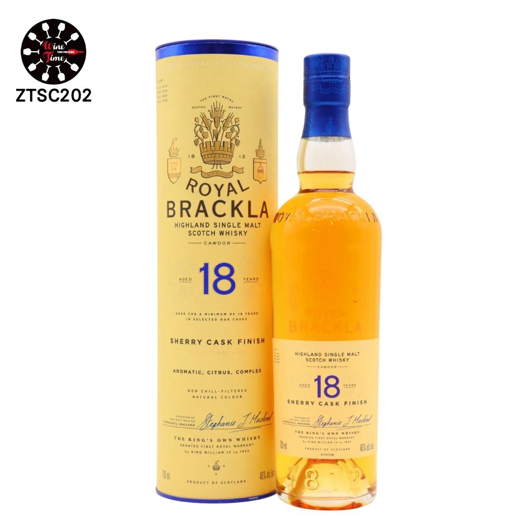 Royal Brackla 18 Year Old Sherry Cask Finish Single Malt Scotch Whisky (700ml 鐵盒裝)