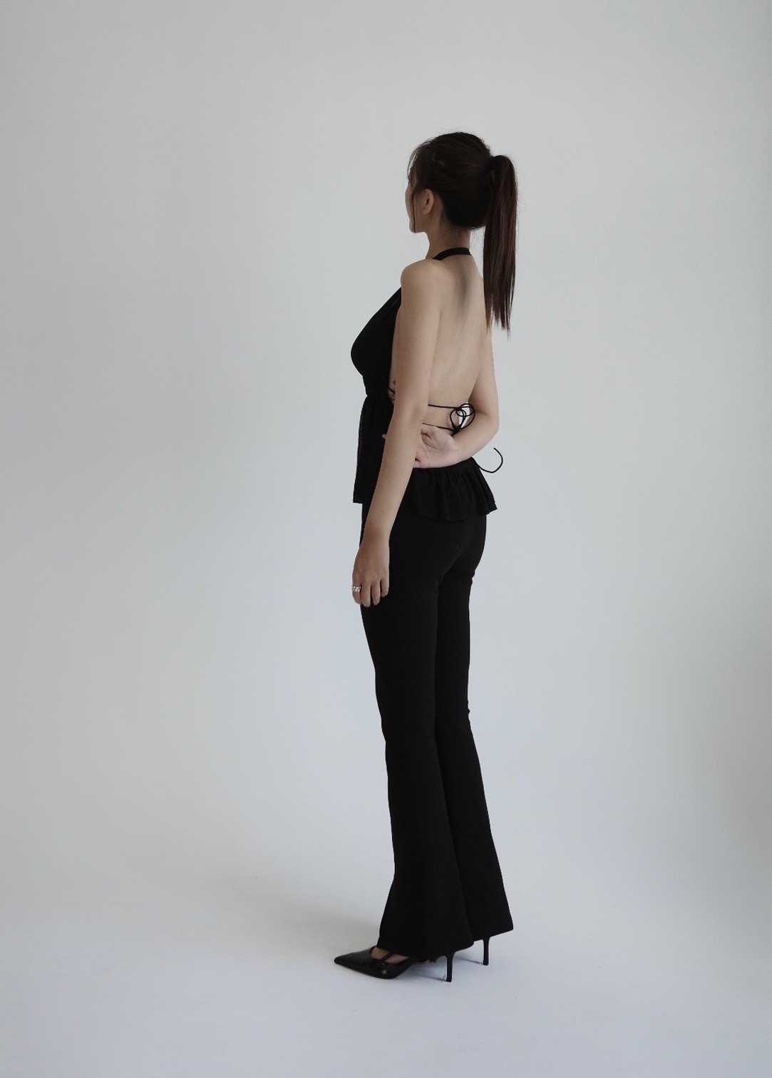 美背繞脖網紗背心