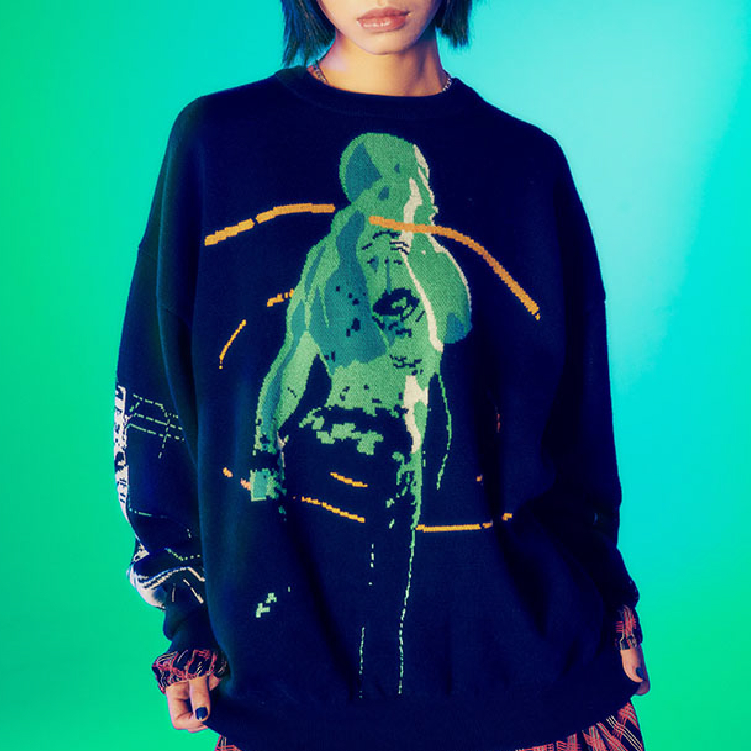 F-LAGSTUF-F "GHOST IN THE SHELL" Sweater