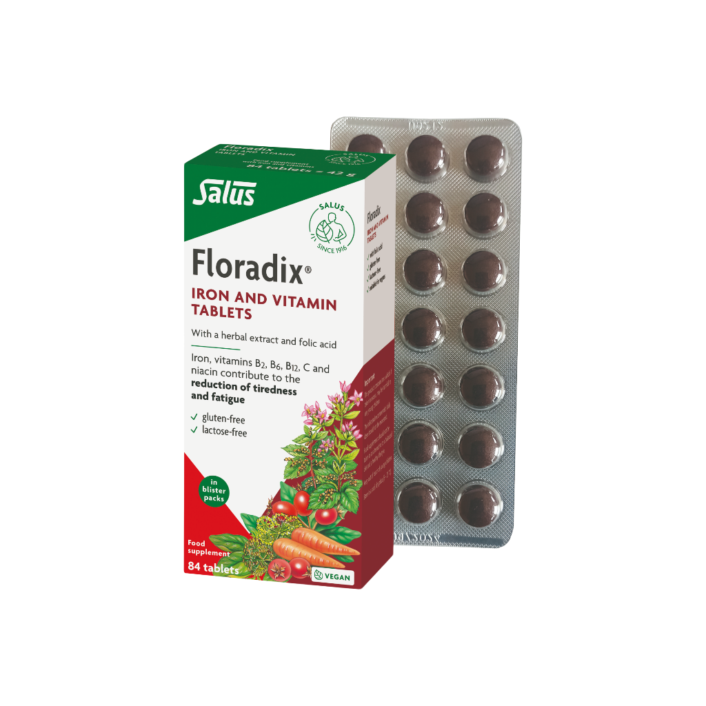 Floradix 鐵元片 - 84粒裝 純素補鐵 緩解疲勞