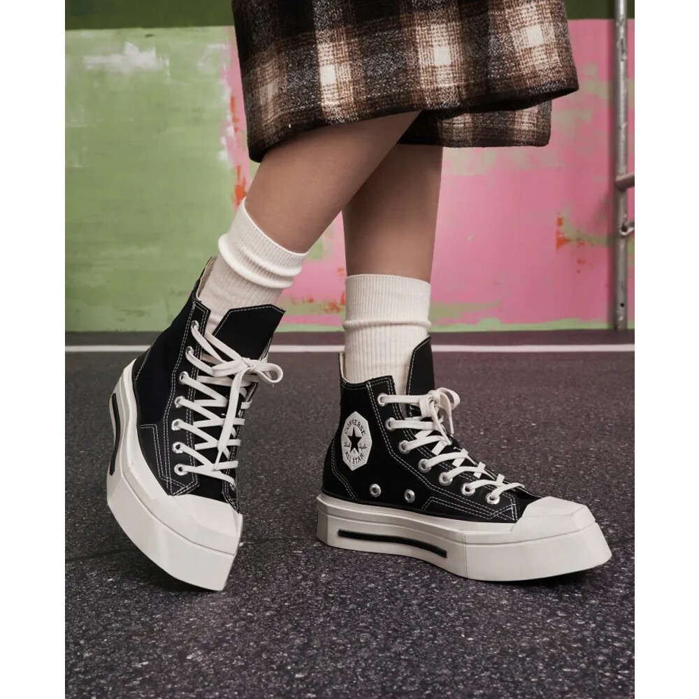 CONVERSE CHUCK 70 DE LUXE SQUARED 1970 HI 高筒 休閒鞋 厚底鞋 男鞋 女鞋 黑(A06435C)