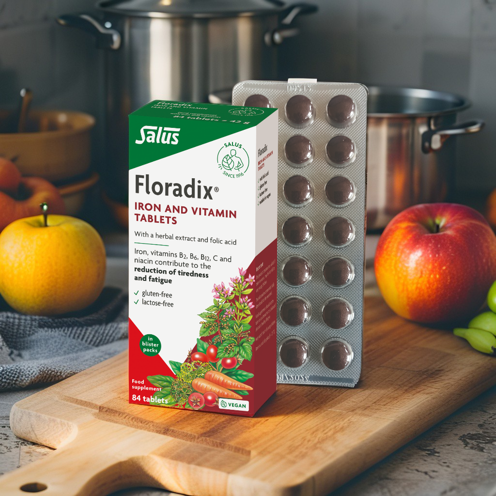 Floradix 鐵元片 - 84粒裝 純素補鐵 緩解疲勞