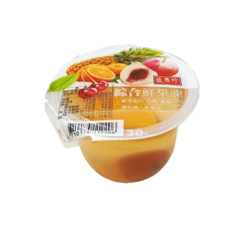 (箱購) 盛香珍 綜合鮮果凍_180gx24入/箱