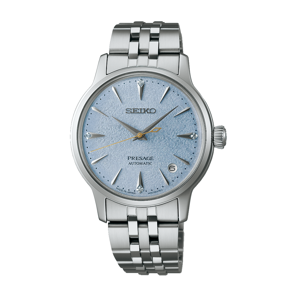 Seiko 精工 Cocktail Time analog Mechanical Automatic metal Ladies' watch 藍色錶盤 SRRY049/SRPL61，鑲鑽錶盤 SRRY051/ SRPL63，金色錶盤 SRRY052 / SRPL64 機械自動金屬女士手錶