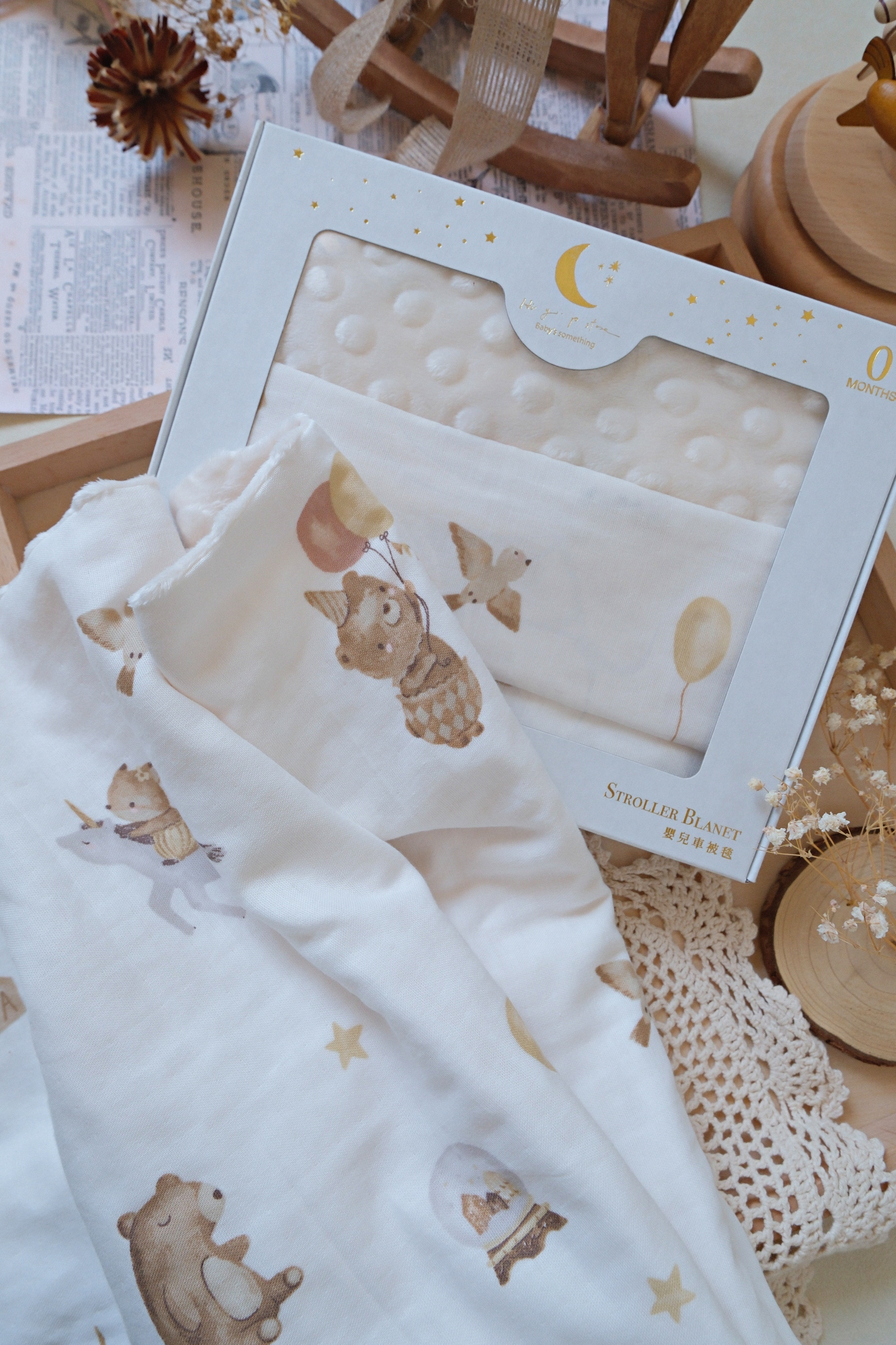 Hi Y.P store-嬰兒車蓋毯-夢氣球之森