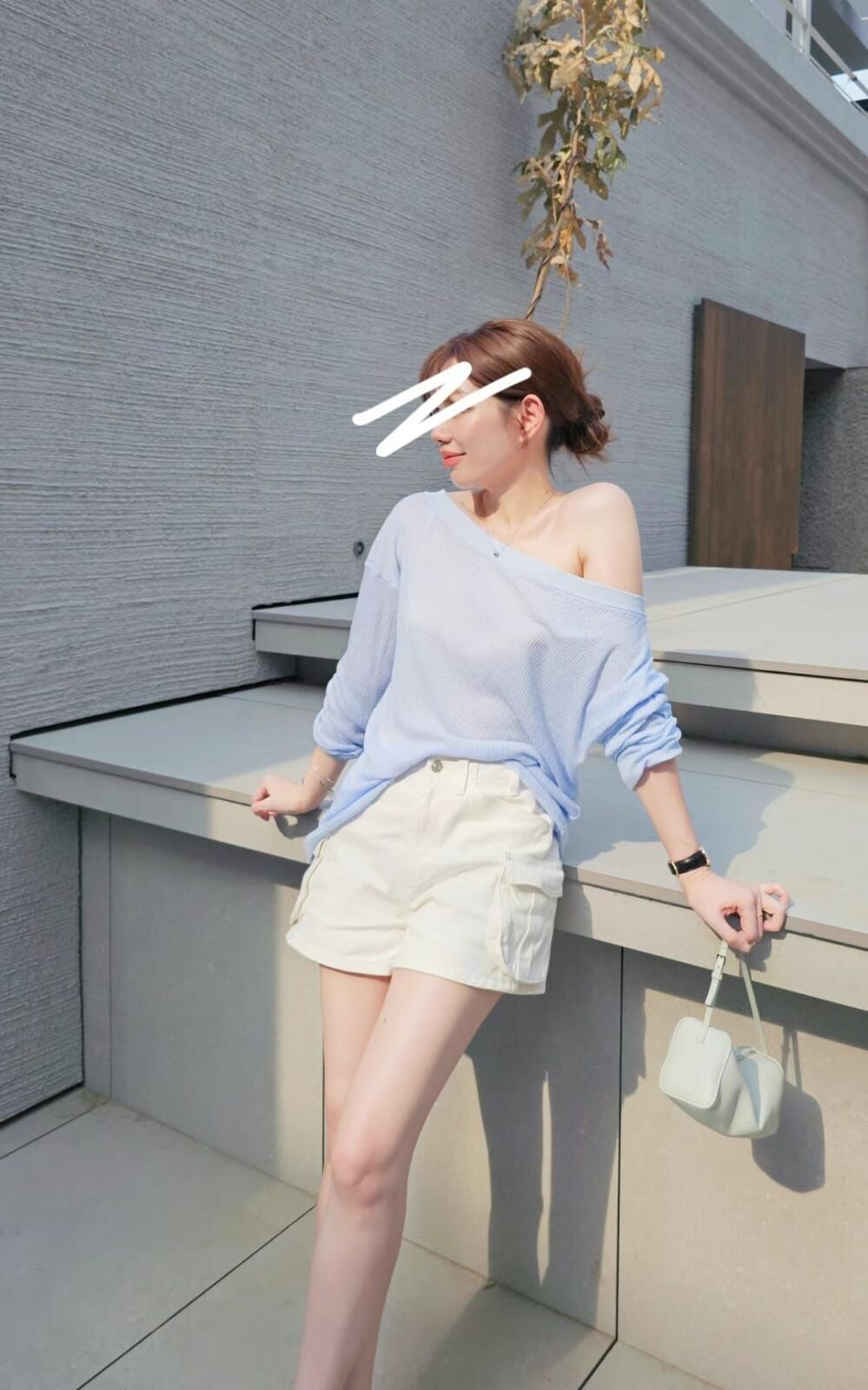 CP4409 質感生奶油短褲