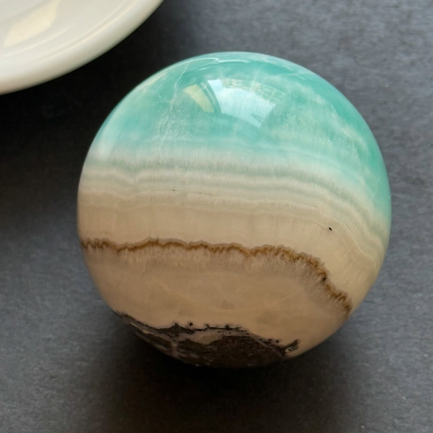 [原石] 加勒比方解石 水晶球 約 50mm