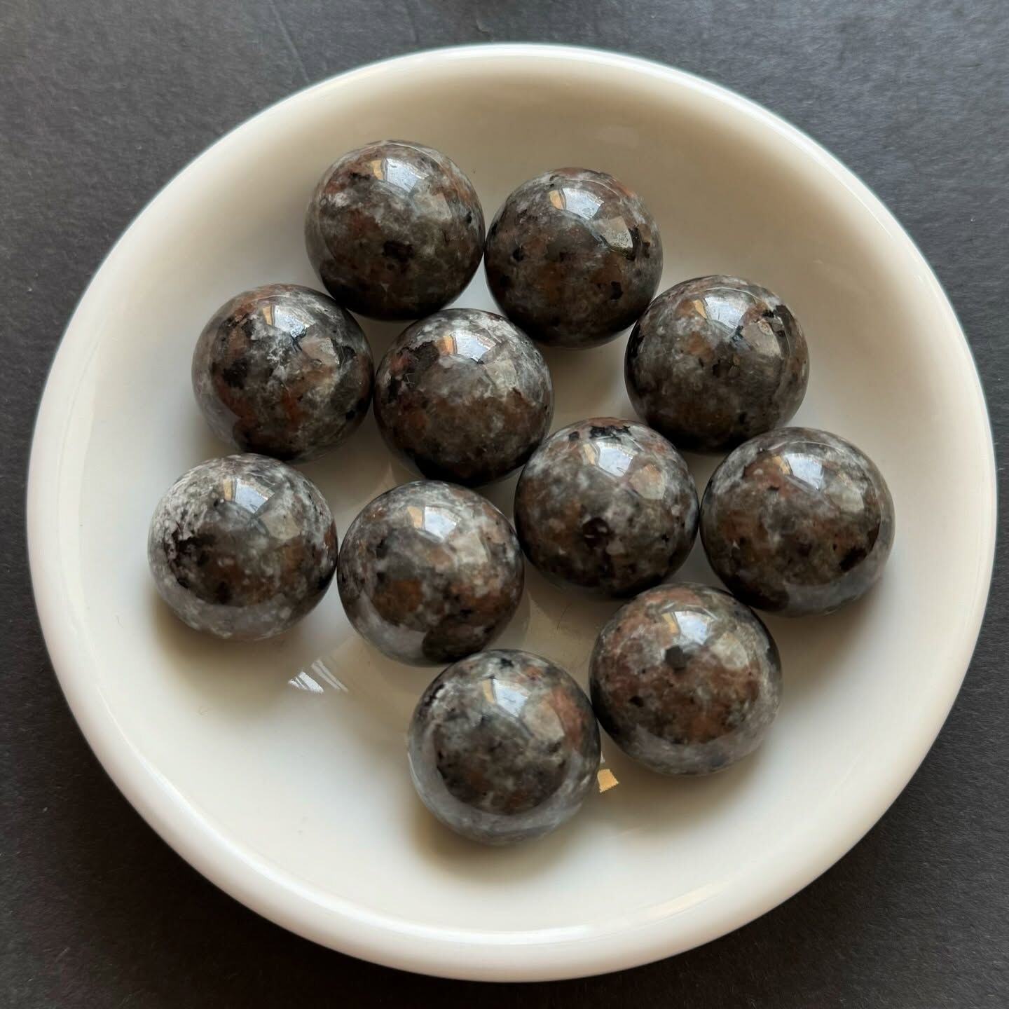 [原石] 火焰石 / 優伯石 水晶小球 約 18mm