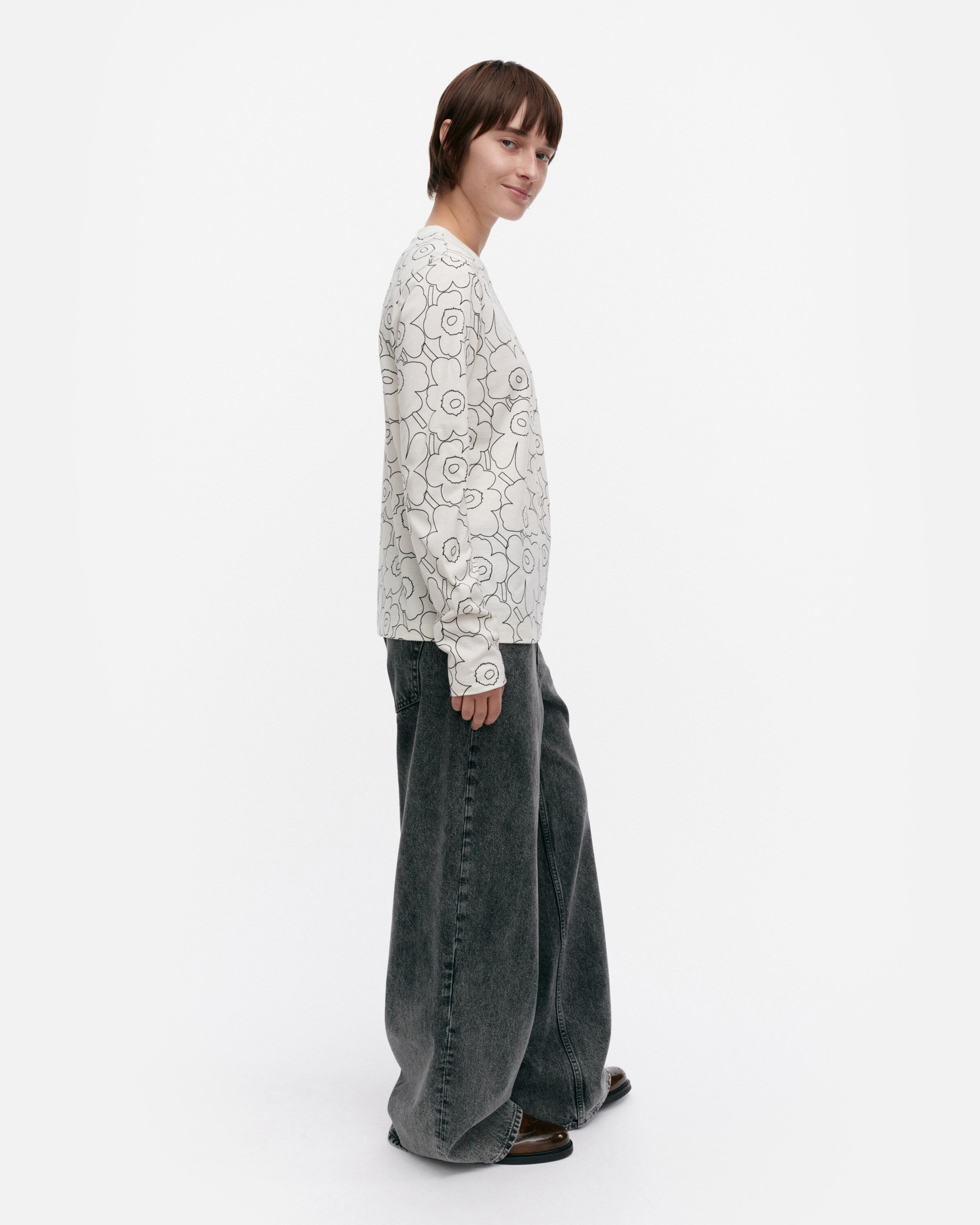 SEKUNTI PIIRTO UNIKKO 印花長袖上衣