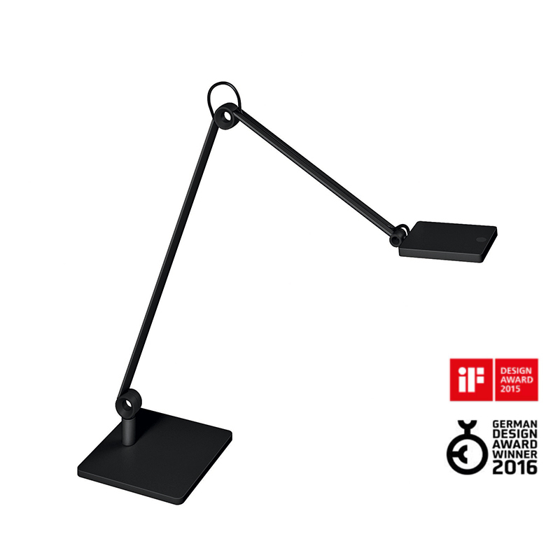 ⭐️Waldmann - PARA.MI 方形雙臂檯燈 連方形底座 (黑色)