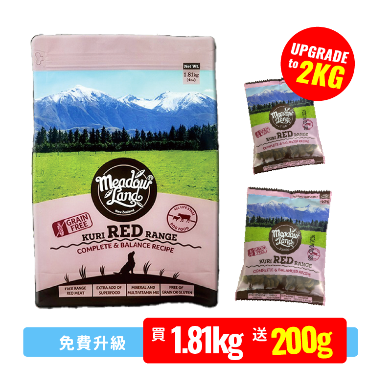 Meadowland | 新西蘭 草飼牛肉羊肉 增肌添活力配方 全犬糧 1.81kg