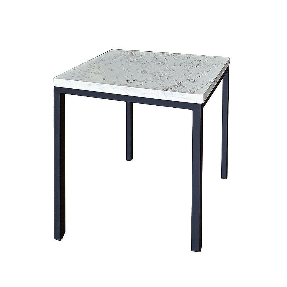 奧波2尺工業風大理石紋面方形餐桌/工作桌/休閒桌/洽談桌/商業桌(仿石面)