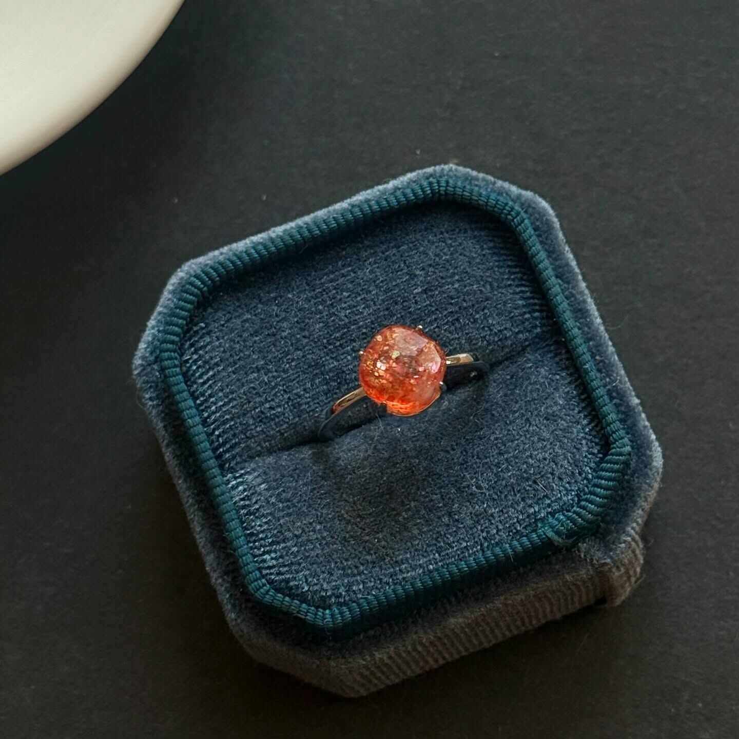 [原石] 金太陽石 水晶戒指