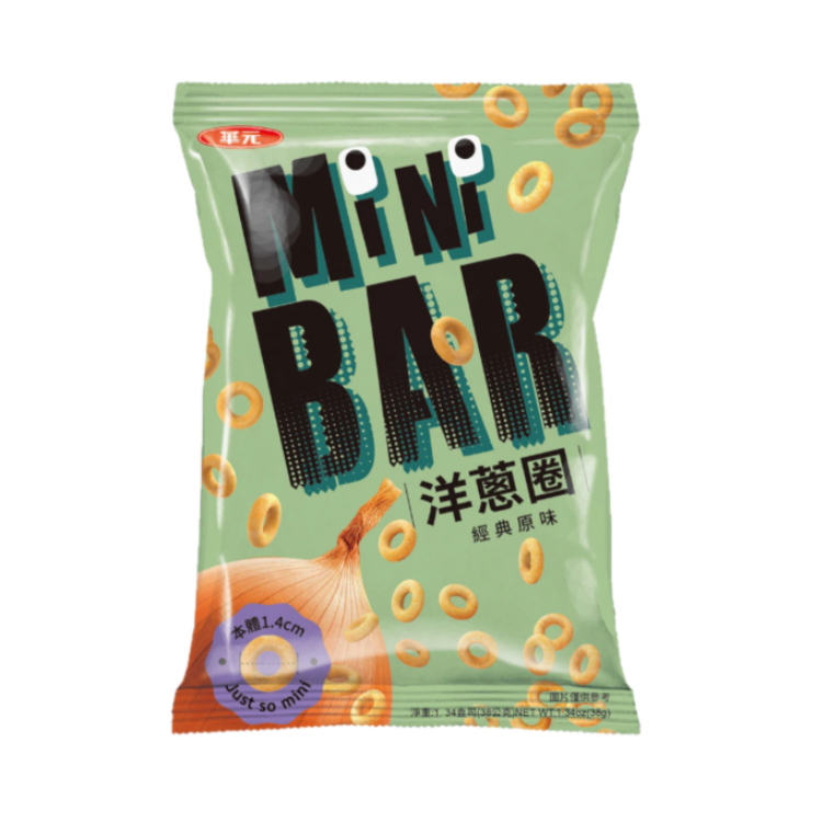 (箱購) 華元 Mini bar 洋蔥圈38gx10入/箱