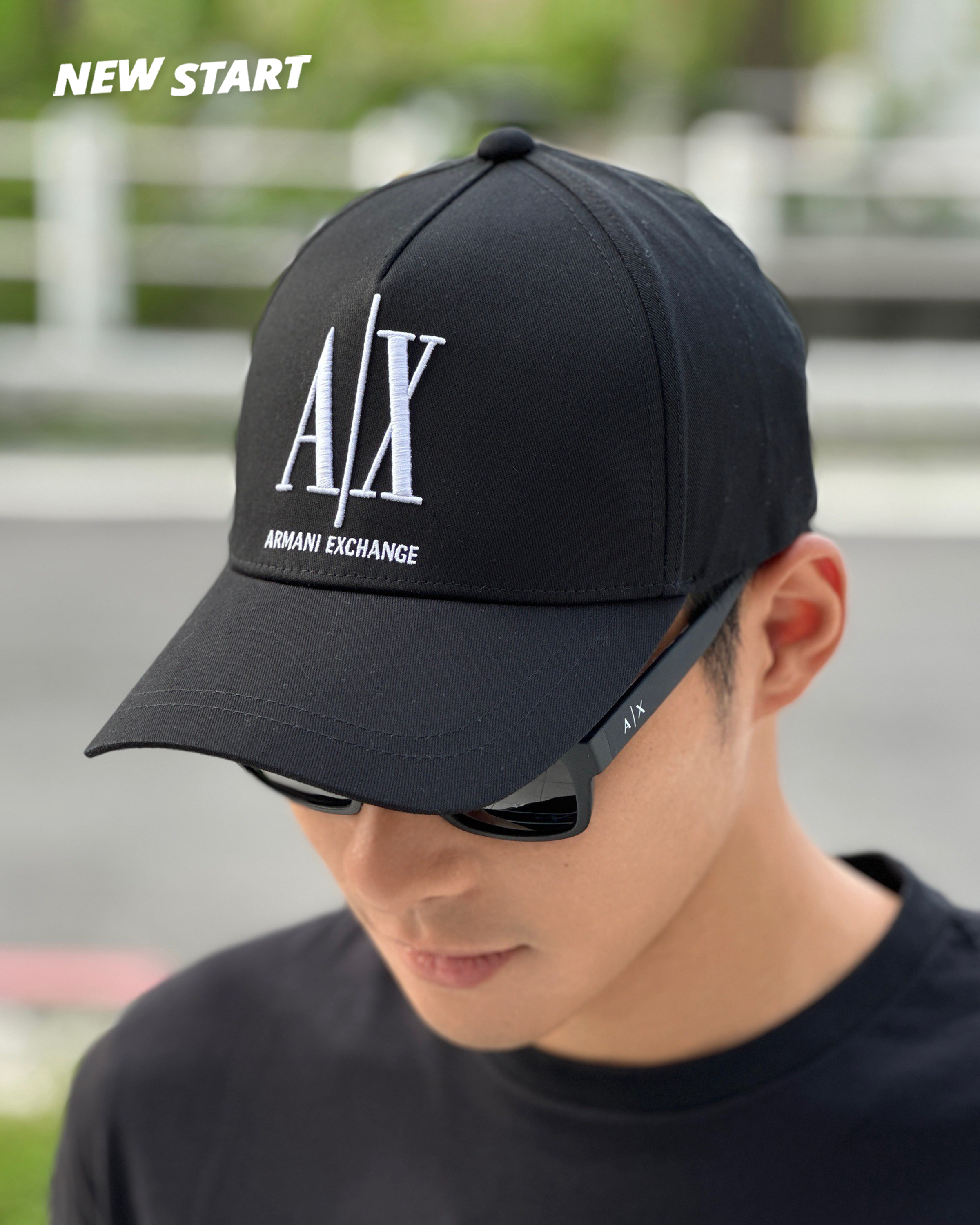 Armani Exchange AX 立體電繡大字母 老帽 棒球帽