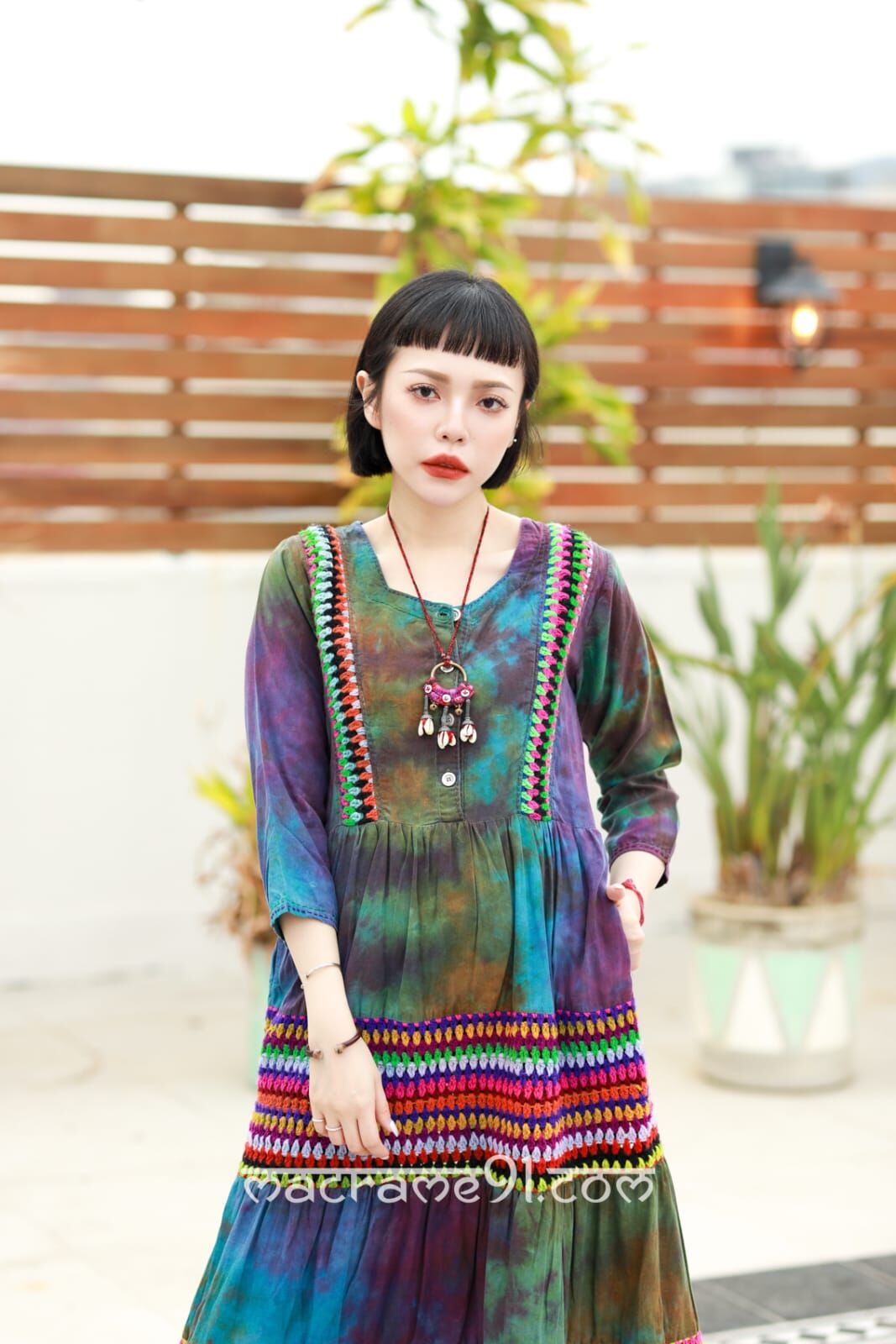 Macrame 連身裙 - M2664D (0323)