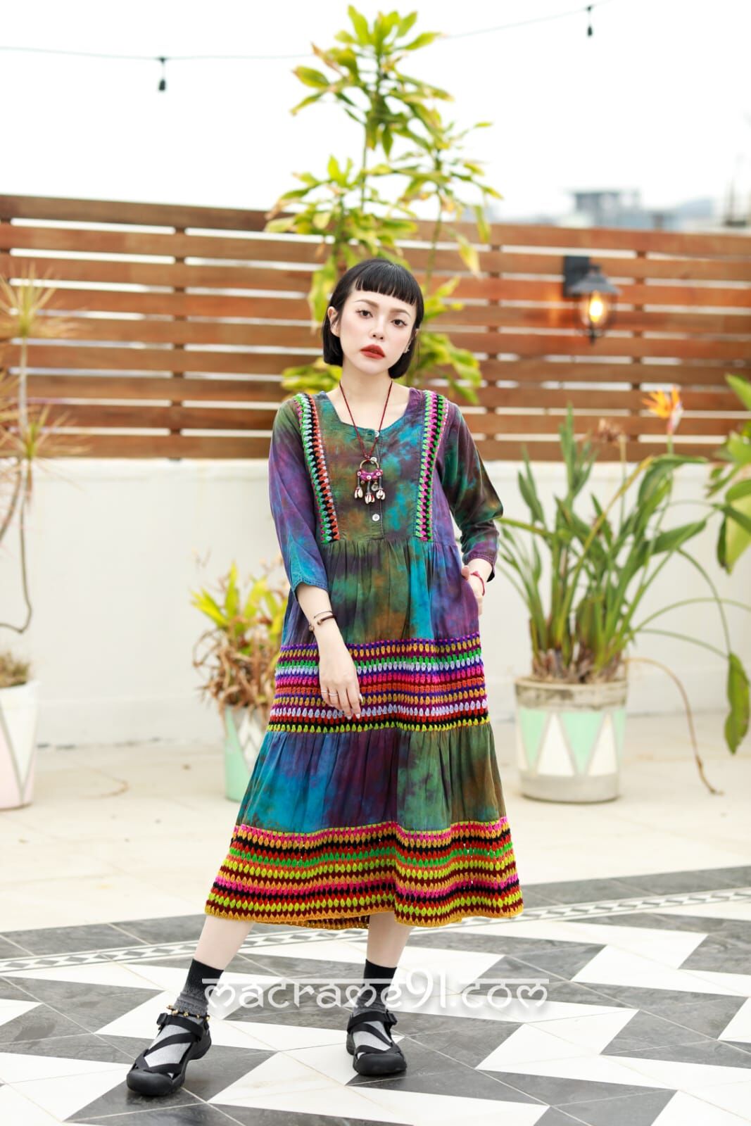 Macrame 連身裙 - M2664D (0323)