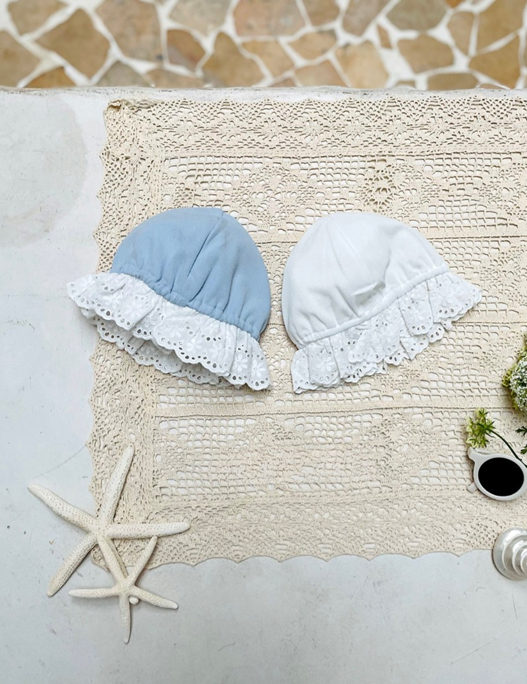 褶皺荷葉邊泳帽