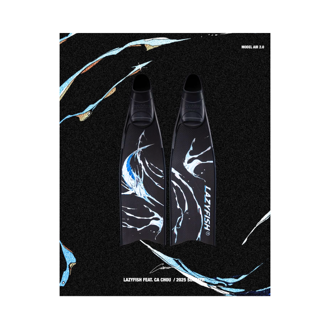 ▲LAZYFISH®xCA CHOU-2.0 AIR劍旗魚聯名 碳纖/短/蛙鞋