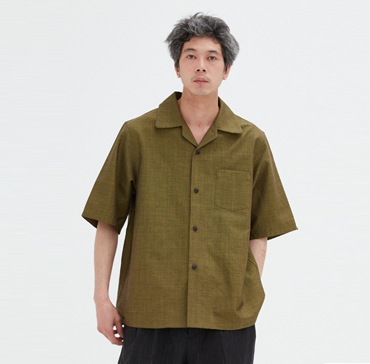 VISVIM 2025 S/S KEESEY SP SHIRT S/S (WOOL/SILK/LINEN) - PRE ORDER ITEM (預訂中)