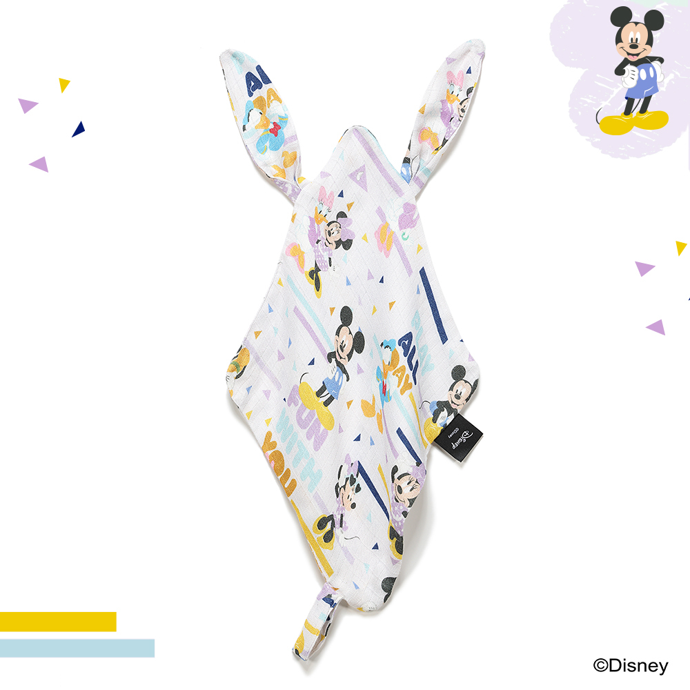 La Millou波蘭 100%竹纖銀離子紗布巾玩偶奶嘴帶｜米奇系列_嚮一起篇