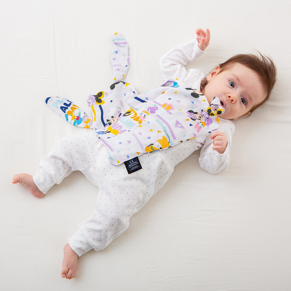 La Millou波蘭 100%竹纖銀離子紗布巾玩偶奶嘴帶｜米奇系列_嚮一起篇