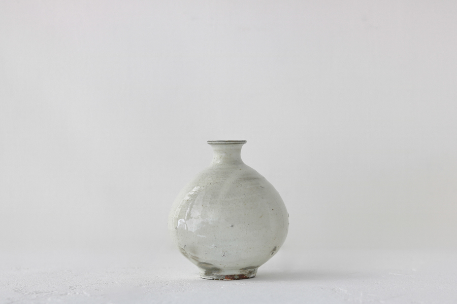 +g 古谷宣幸-粉引扁壺德利