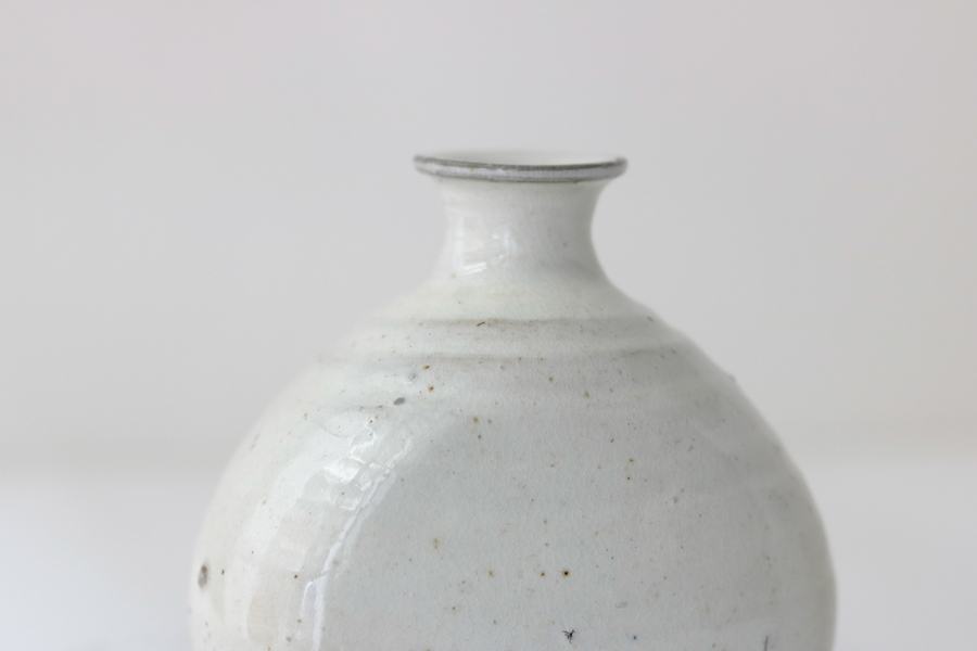 +g 古谷宣幸-粉引扁壺德利