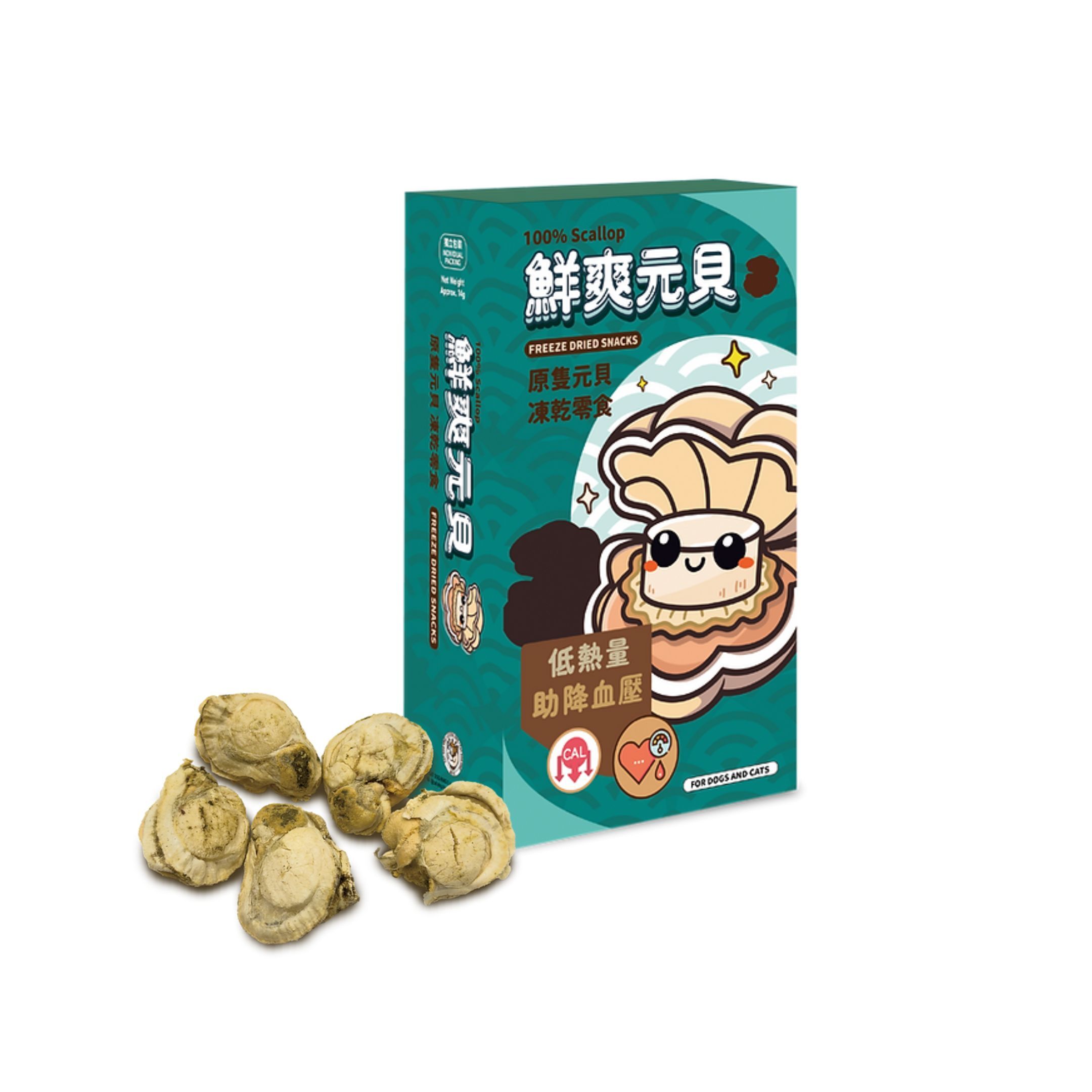 貓犬王 原隻元貝凍乾零食 14g (Exp: Nov-2026)