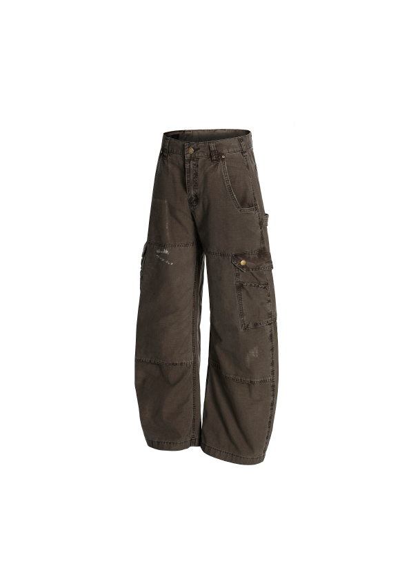 - SIMPLEACTION - 美式做髒dirtyfit工裝牛仔褲