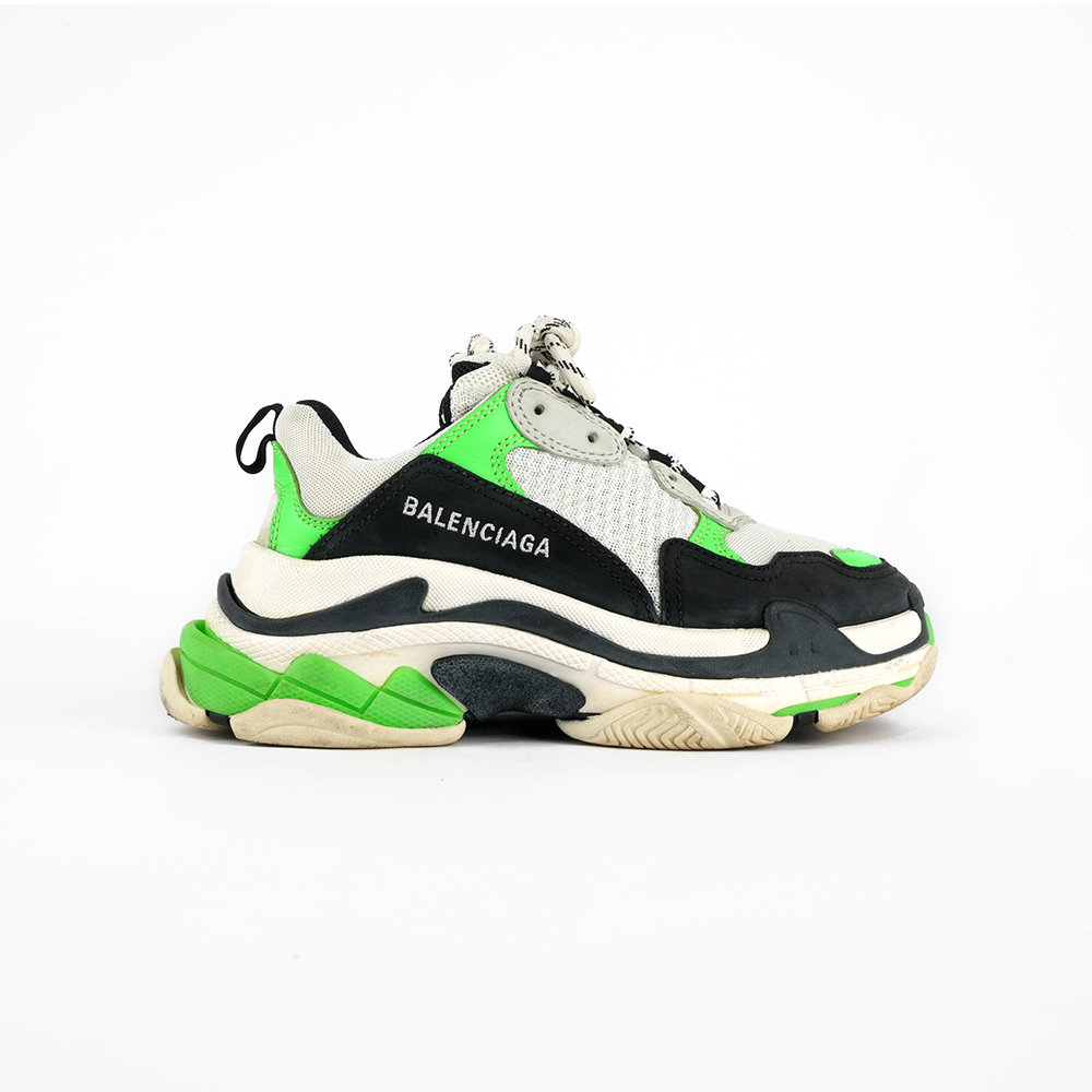 【Balenciaga】Triple-S Sneaker 運動鞋/老爹鞋 (女款)(螢光綠)