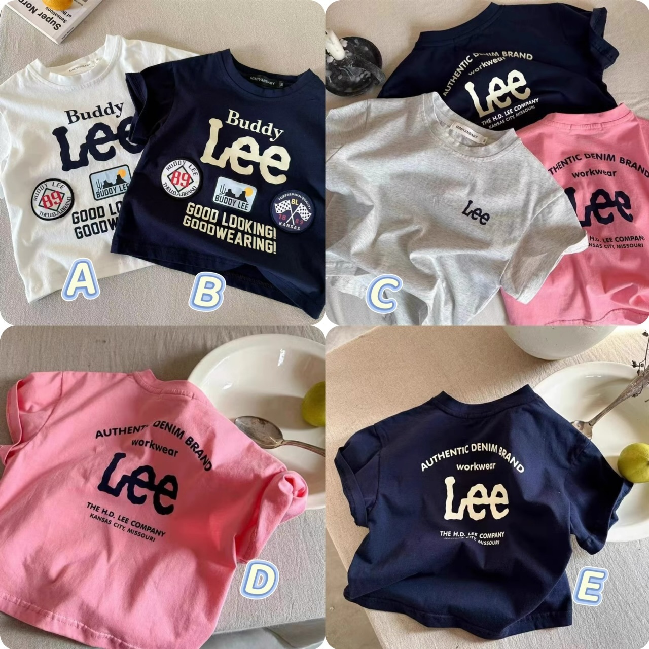 Lee 兒童印字短袖Tee -2501297