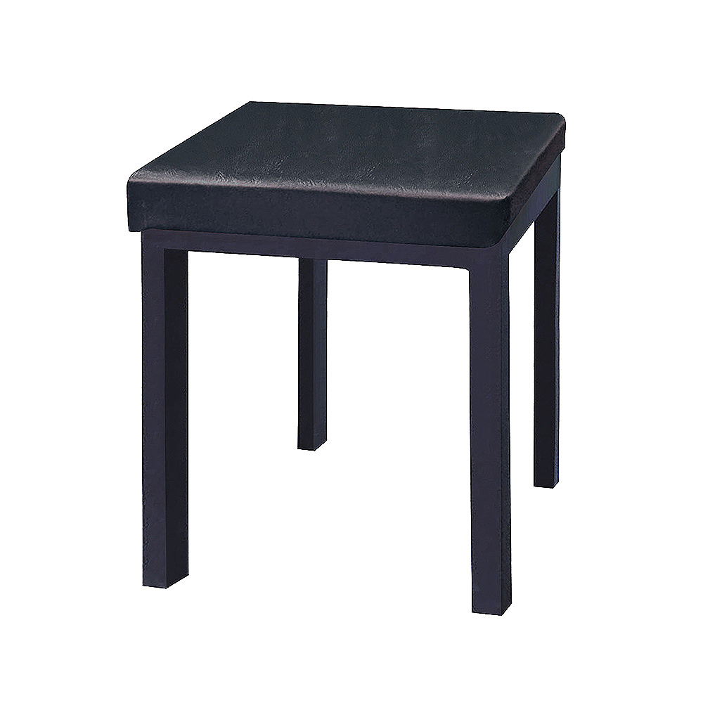 波里工業風皮革方形餐椅/方凳/單椅/休閒椅/洽談椅/商業椅(兩色可選)