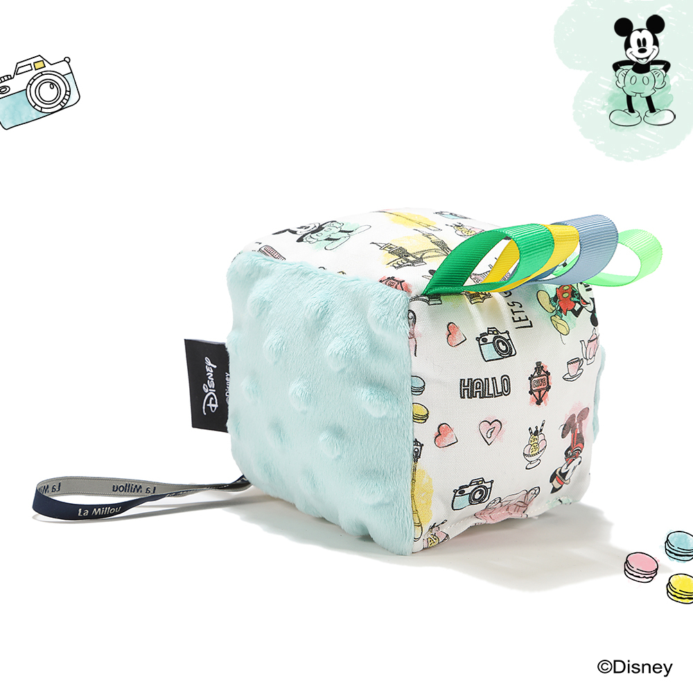 La Millou波蘭  安撫標籤球｜米奇系列_嚮旅行篇｜粉嫩薄荷綠