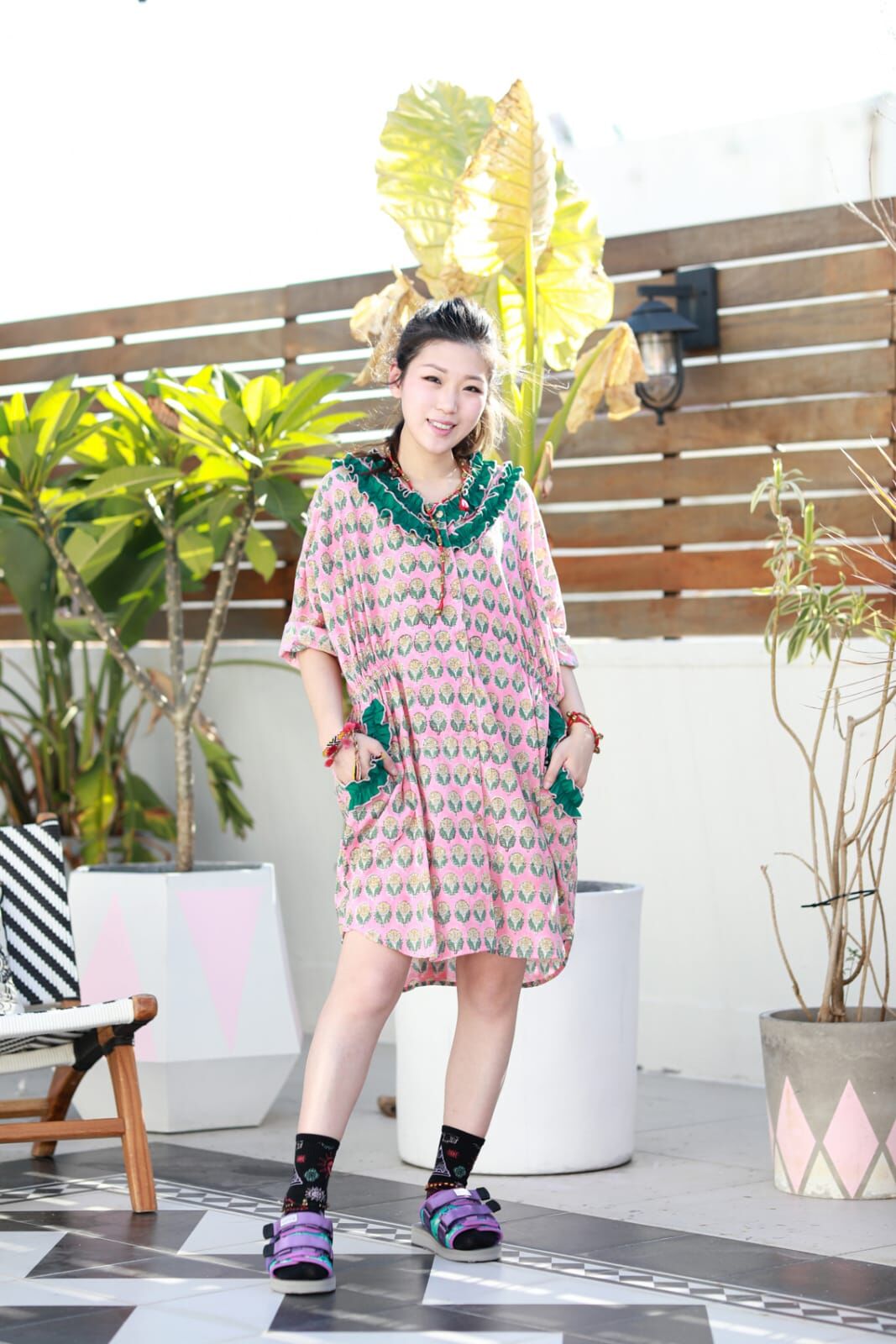 Macrame 連身裙 - M2594C