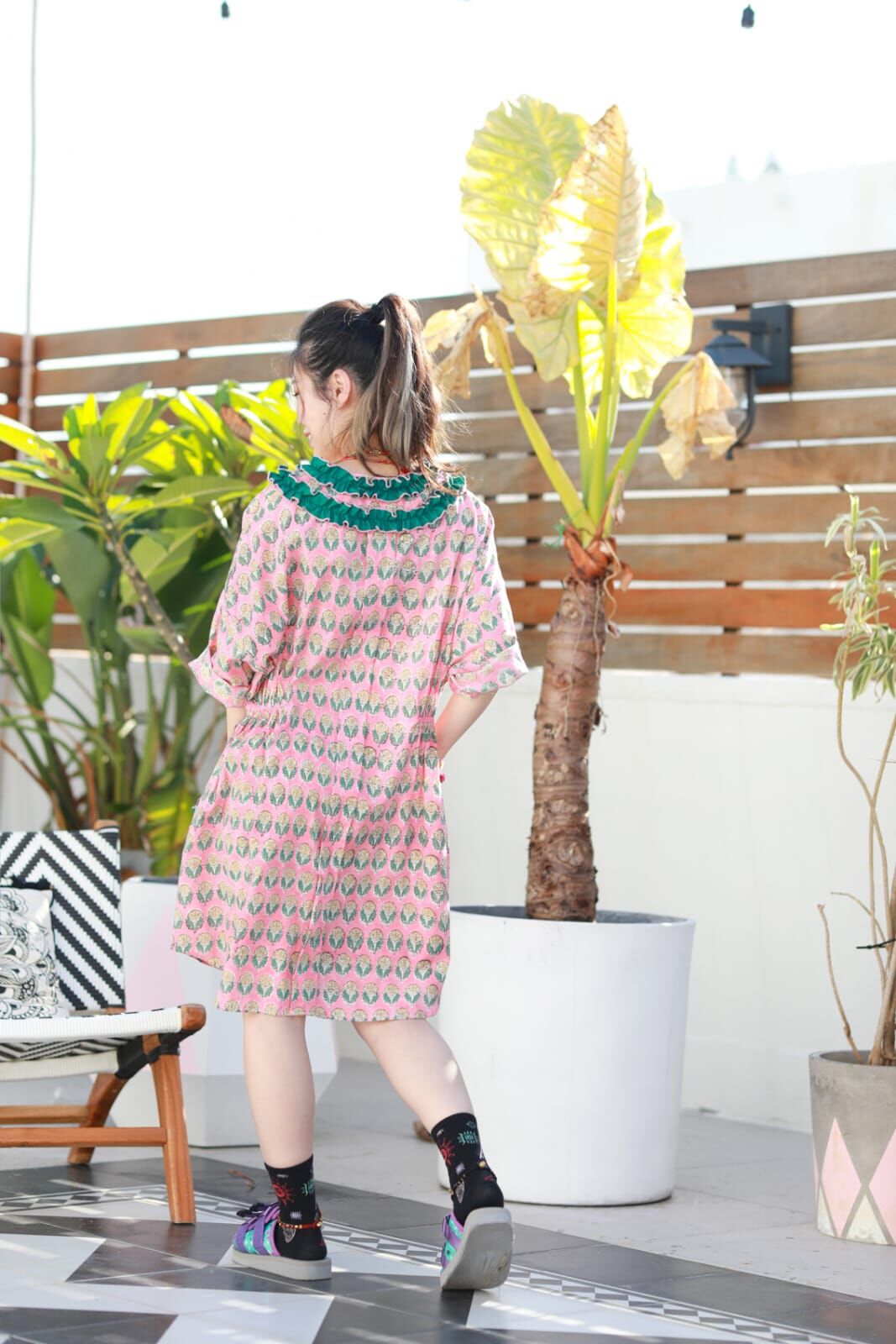 Macrame 連身裙 - M2594C