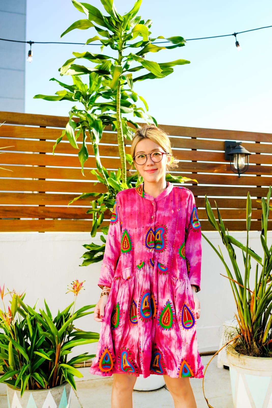 Macrame 連身裙-M2182R (多色/ 白色)