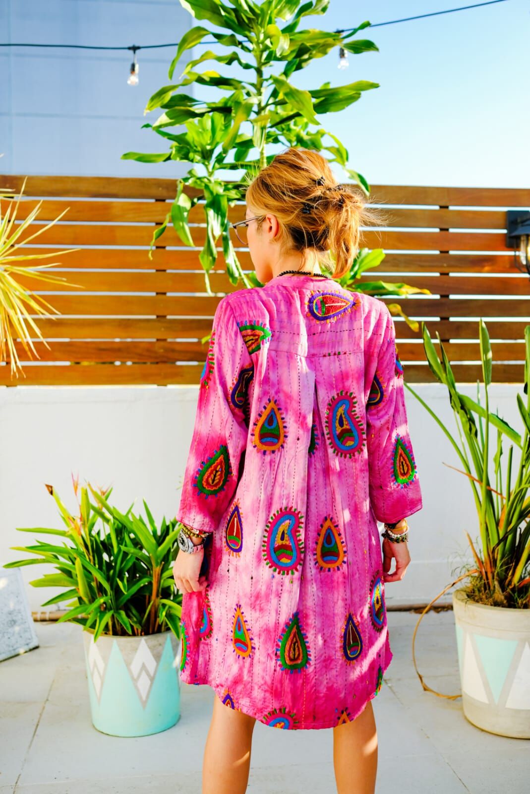 Macrame 連身裙-M2182R (多色/ 白色)