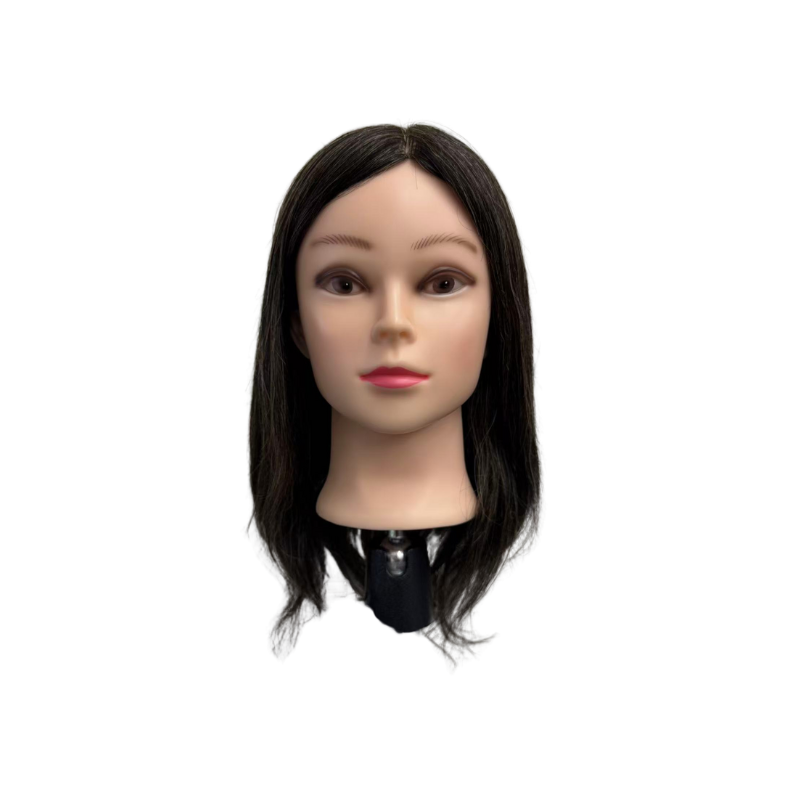 黑白髮假人頭12吋