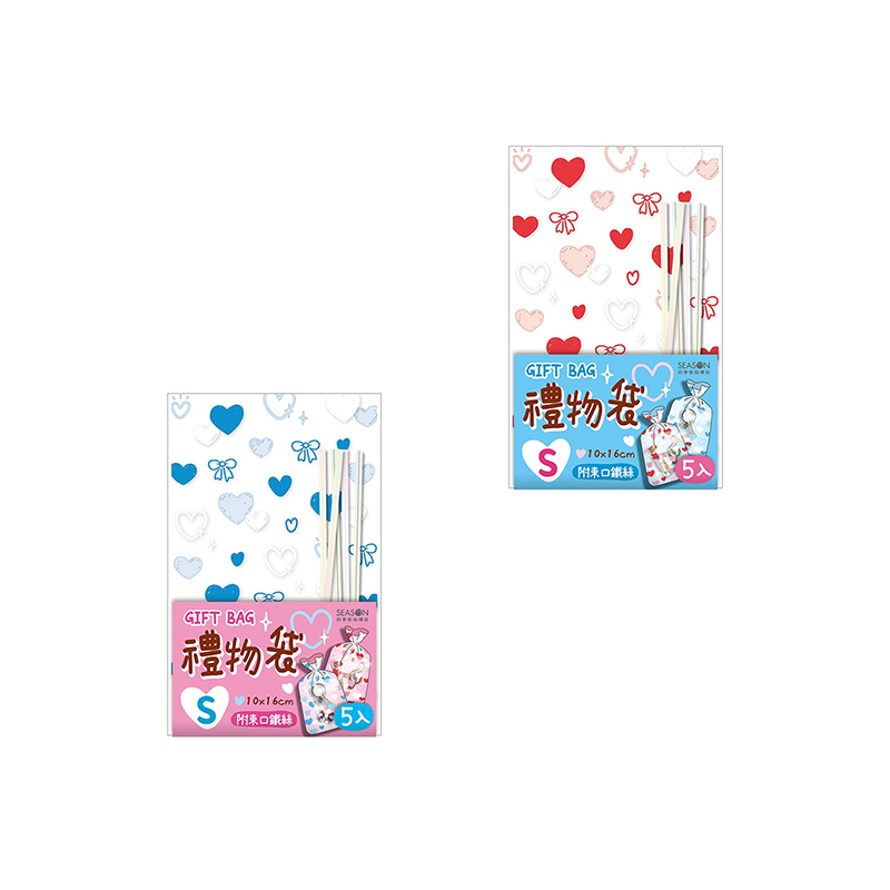 四季紙品 禮物袋(小)  5入【BC2001】