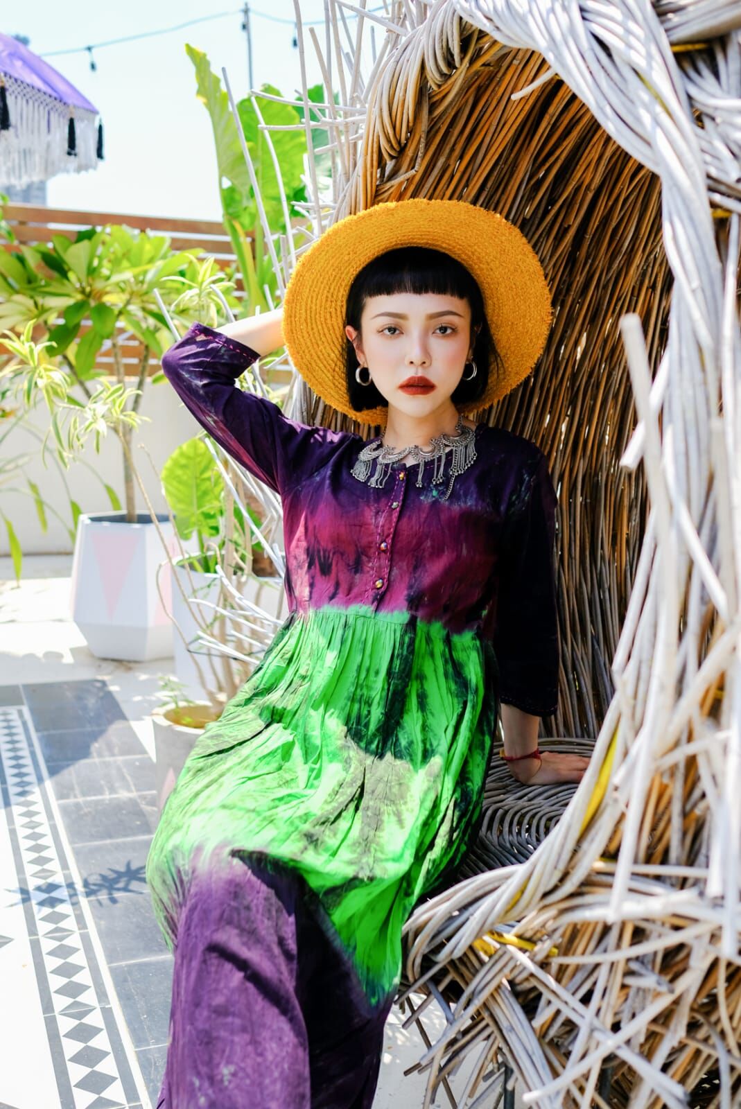 Macrame 連身裙 - MAOP0007