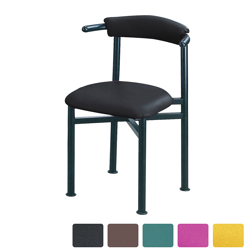 凱安皮革餐椅/單椅/休閒椅/洽談椅/商業椅(五色可選)