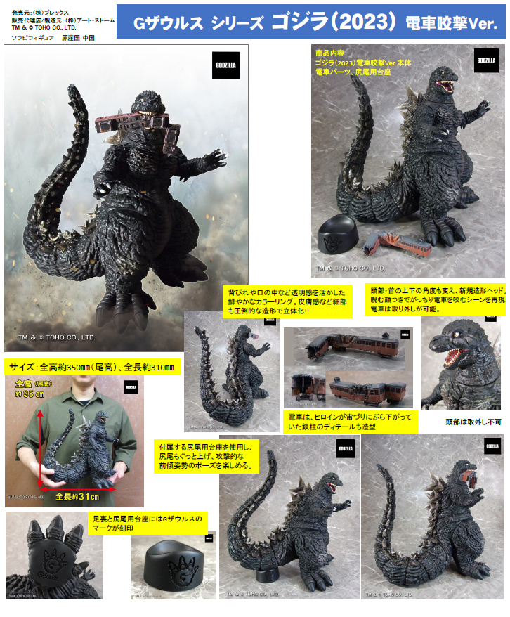 「ACG.GO」「預購」G Saurus 系列哥斯拉(2023) 電車咬擊Ver.